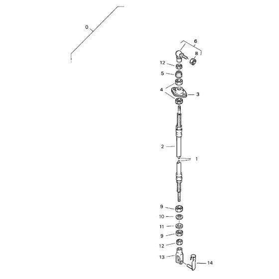 Travel Actuation Cable Assembly for Bomag BW 75 E (101140010101 to 101140011078) Roller