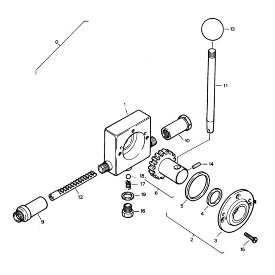 Throttle Actuation Cable (S/N 101140010101 to 101140010140) Assembly for Bomag BW 75 E (101140010101 to 101140011078) Roller