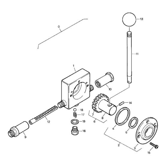 Throttle Actuation Cable (S/N 101140010141 to 101140011078) Assembly for Bomag BW 75 E (101140010101 to 101140011078) Roller