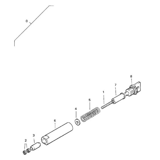 Travel Actuation Spring Pack Assembly for Bomag BW 75 E (101140100101 to 101140100144) Roller