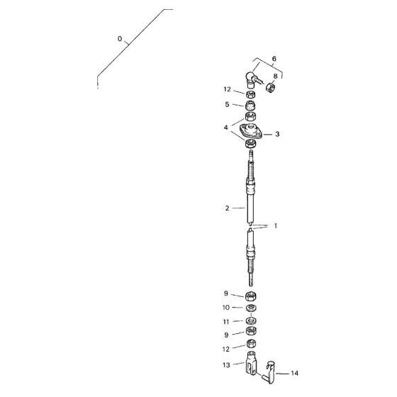 Travel Actuation Cable Assembly for Bomag BW 75 E (101140100101 to 101140100144) Roller