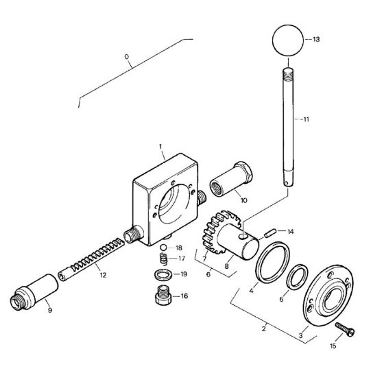 Throttle Actuation Cable Assembly -1 for Bomag BW 75 E (101140100101 to 101140100144) Roller