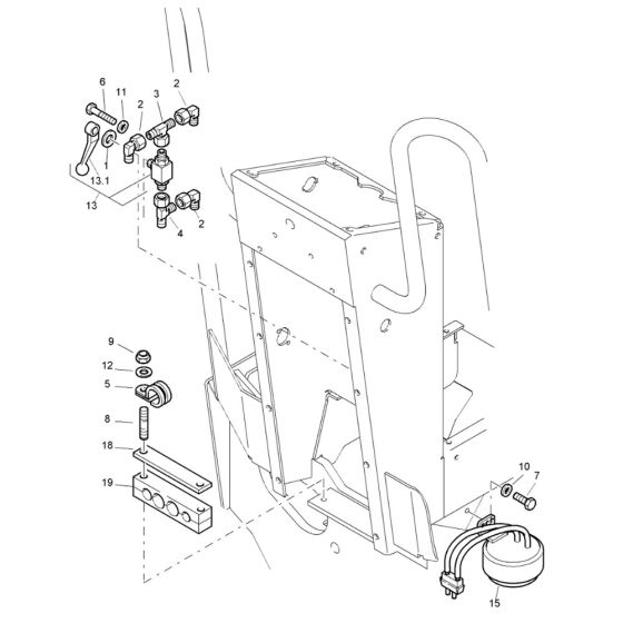 Rear Frame Assembly -1 for Bomag BW 80 AD-2 (101460422658 to 101460428230) Roller