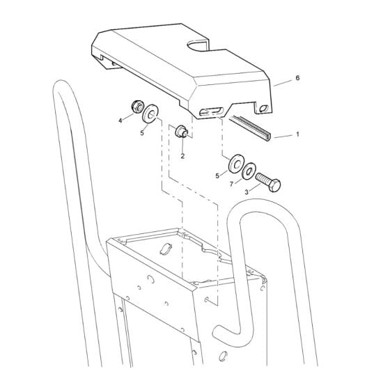 Rear Frame Assembly -3 for Bomag BW 80 AD-2 (101460422658 to 101460428230) Roller