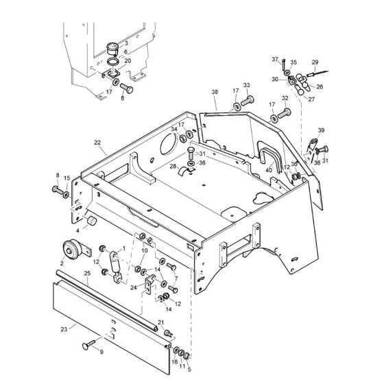 Front Frame Assembly for Bomag BW80 ADS Roller