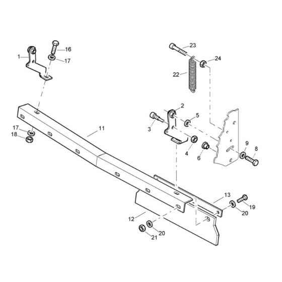 Rear Scraper Assembly for Bomag BW80 ADS Roller