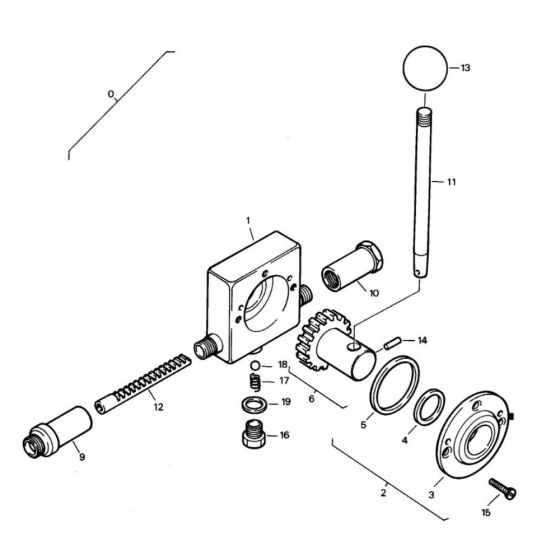 Throttle Actuation Assembly -1 for Bomag BW 90 S (101028000131 to 101028001169) Roller