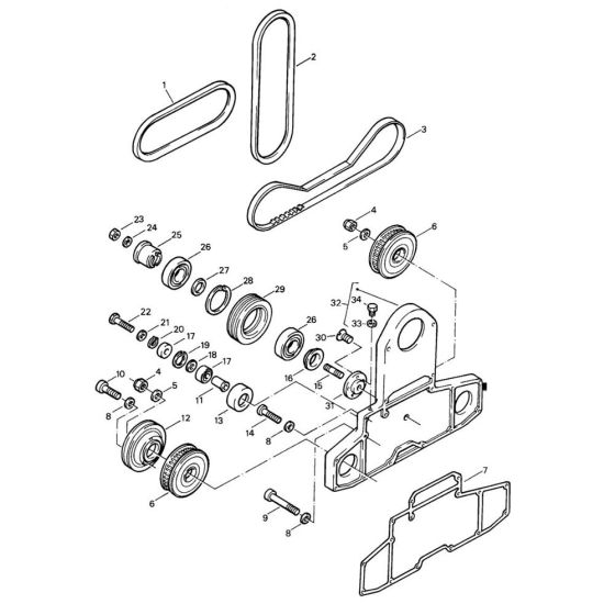 Gear Housing Assembly for Bomag BW 90 S (101028000131 to 101028001169) Roller