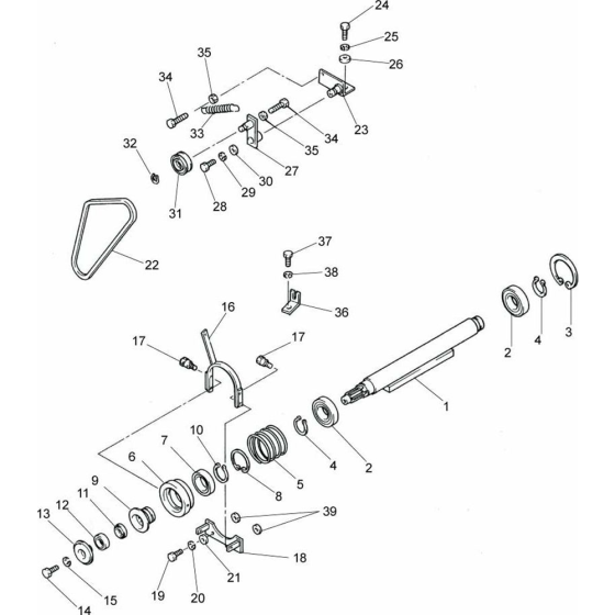 Vibrator Unit Assembly for Belle Belle BWR 750 Twin Drum Vibrating Roller