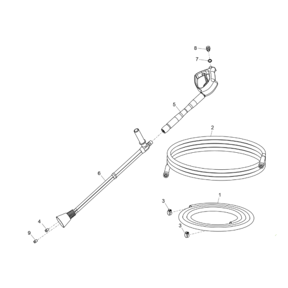 Lance & Hoses for Belle BWX 15/250 Pressure Washers