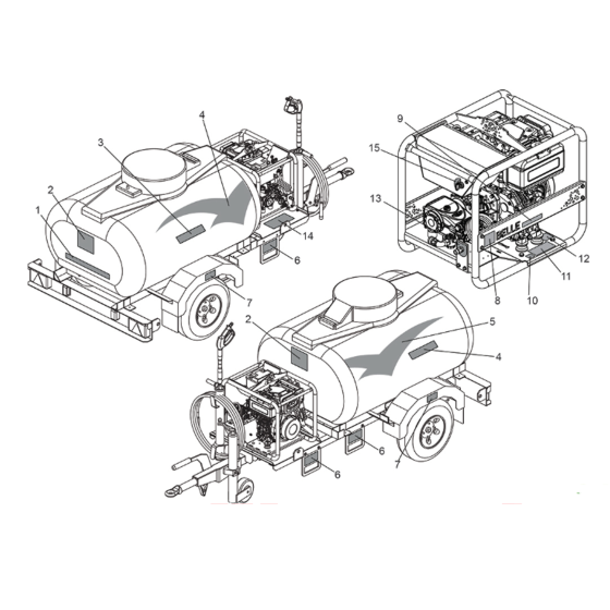 Decals  for Belle BWX 15/250 Pressure Washers