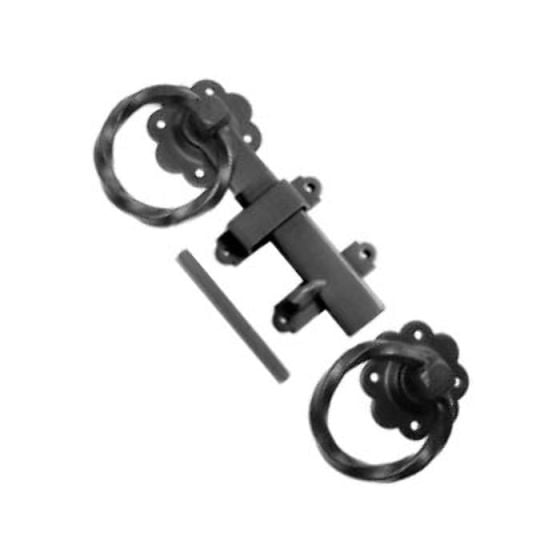 150mm / 6" Twisted Ring Handle Latch, Galvanised