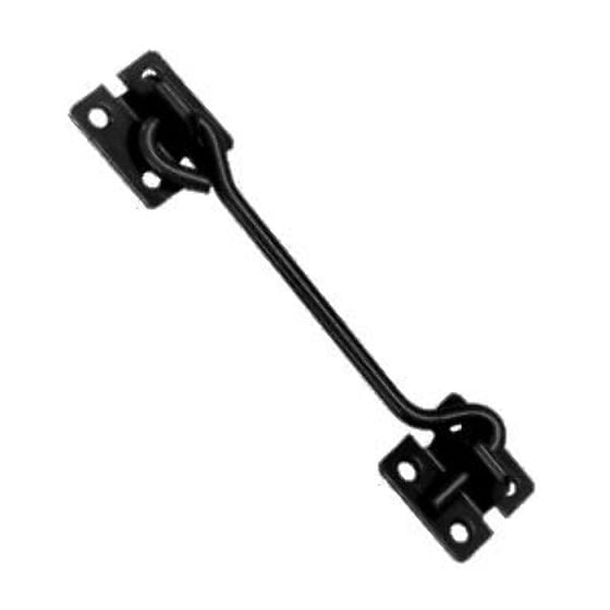 150mm / 6" Wire Cabin Hook, Black Finish