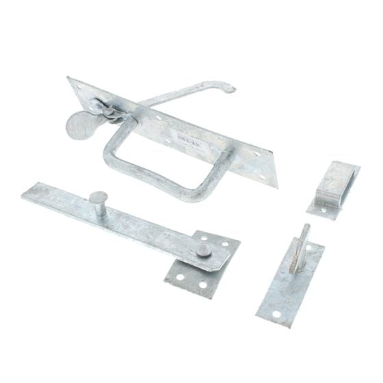 No.50/4L - Heavy Suffolk Gate Latch Sets  - Long Thumb Piece - Galvanised