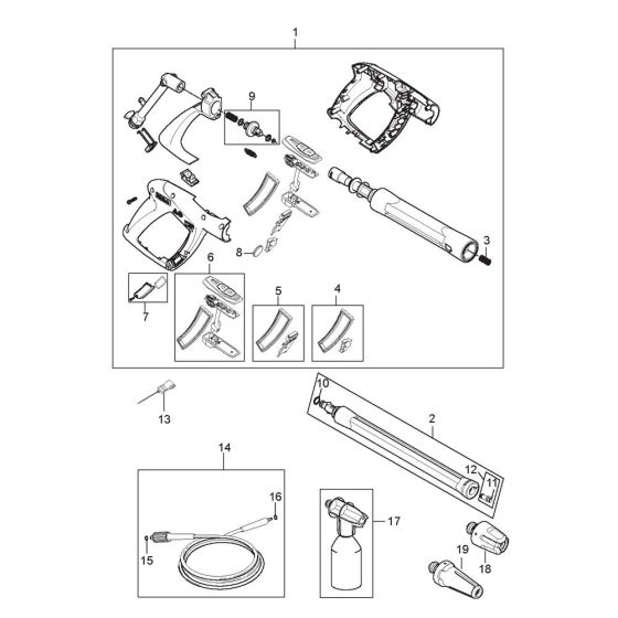 Accessories for Nilfisk C-PG 130.2-8 Pressure Washer