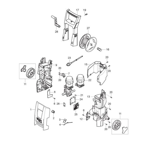 Complete Assembly for Nilfisk C-PG 130.2-8 P XTRA Pressure Washer