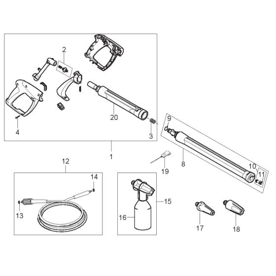 Accessories for Nilfisk C-PG 130.2-8 PCI Pressure Washer