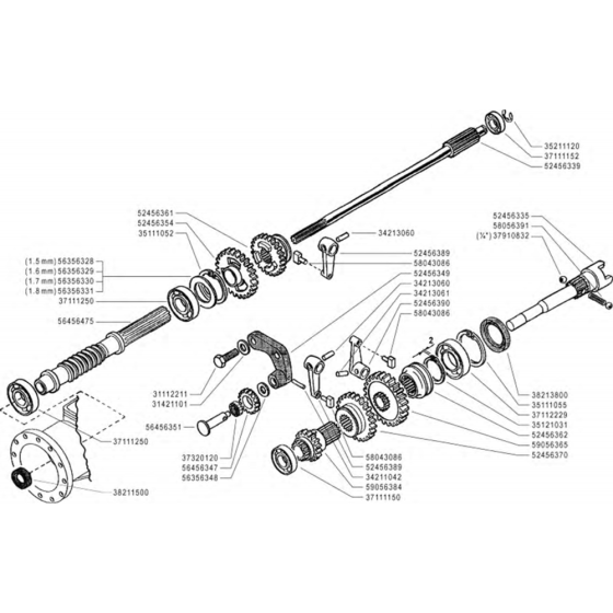 Shaft Assembly for Camon C10 (2011) Rotovators