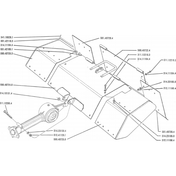 Guard Assembly for Camon C12 (1990) Rotovators