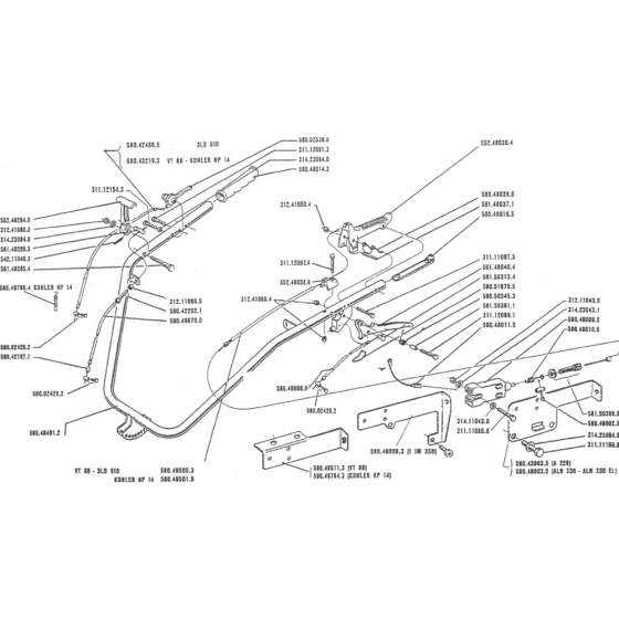 Throttle Control Assembly for Camon C12 (1990) Rotovators