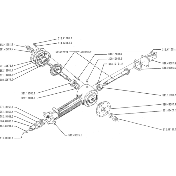 Backplate Assembly for Camon C12 (1990) Rotovators