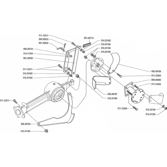 Tine Assembly for Camon C12 (New) Rotovators