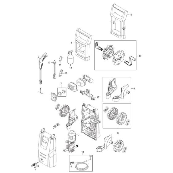 Complete Assembly for Nilfisk C 120.7-6 Pressure Washer