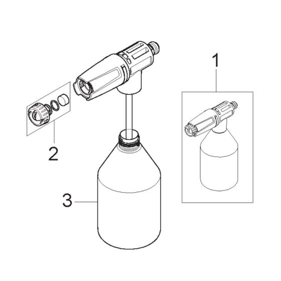 Sprayer Assembly for Nilfisk C 125.7-8 PCAD Pressure Washer