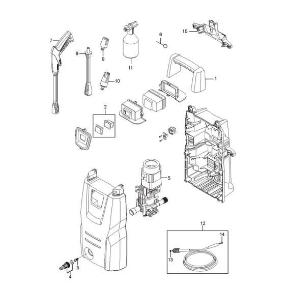 Complete Assembly for Nilfisk C135.1-6i PAD X-Tra Pressure Washer