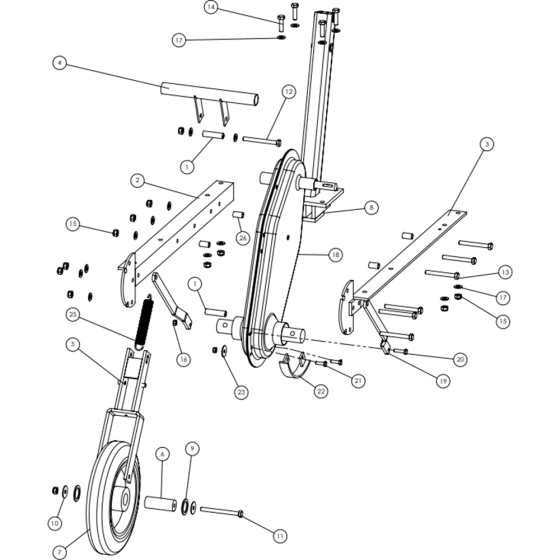 Chassis Assembly for Camon C2000 Tillers