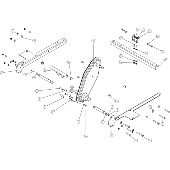 Chassis-2 Assembly for Camon C2000 Tillers