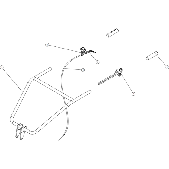 Handlebar-2 Assembly for Camon C2000 Tillers