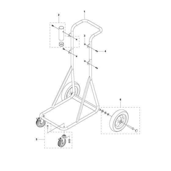 Carriage Assembly for Husqvarna C 3000 Pre-Separator