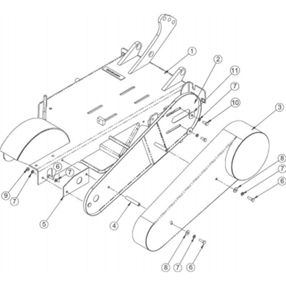 Belt Cover Assembly for Camon C500 Rotovators