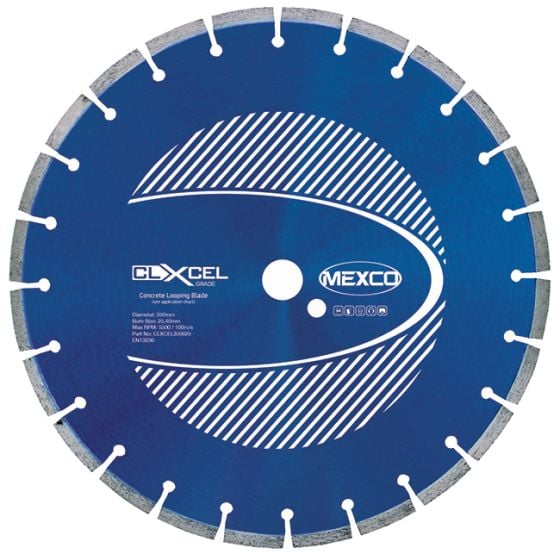 Mexco 350mm Concrete Looping Blade 6mm Diamond Blade Width XCEL Grade