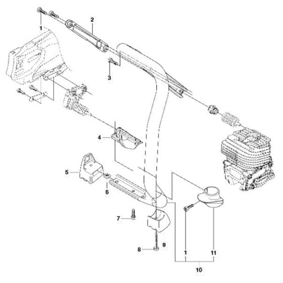 Ground Support Assembly for Husqvarna K770 Disc Cutters