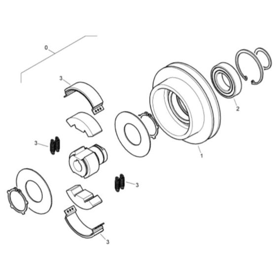 Centrifugal Clutch for Bomag BW 55E Single Vibratory