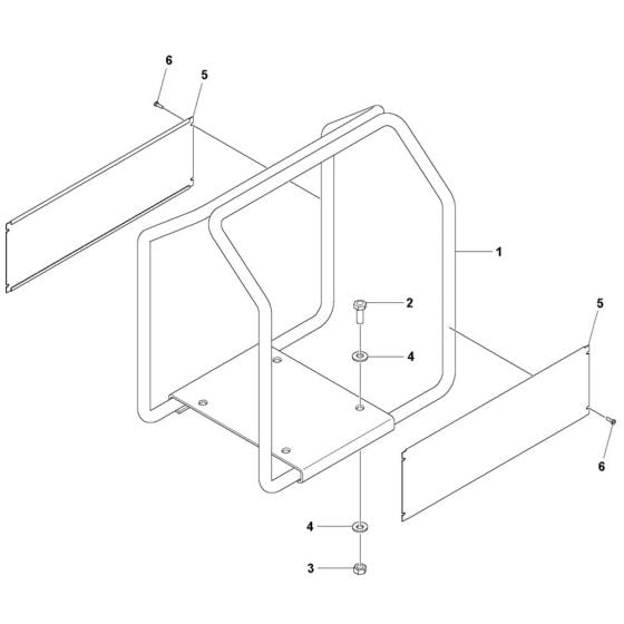 Frame Assembly for Husqvarna CF 11 M Drive Unit