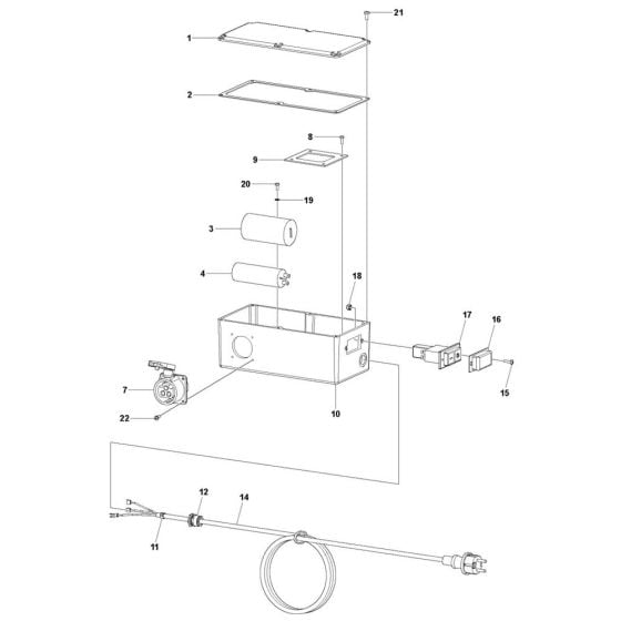 Terminal Box Assembly for Husqvarna CF 11 M Drive Unit