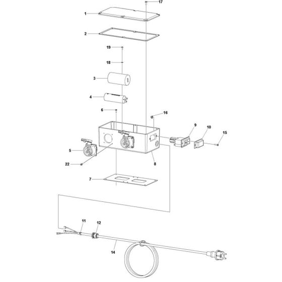 Terminal Box Assembly for Husqvarna CF 25 M Drive Unit