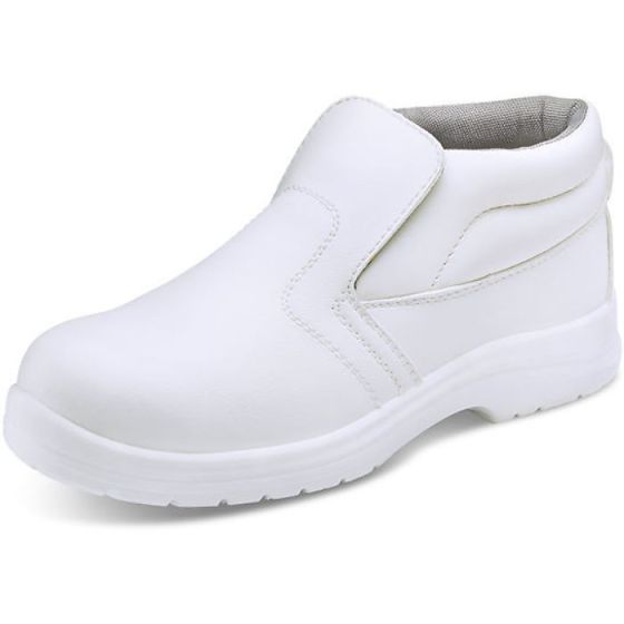 Micro-Fibre Boot S2 Slip Resistant 200 Joule Steel Toe Cap White Size 11