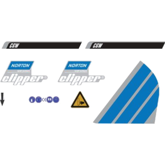 Labels for Norton Clipper CGW Table Saw