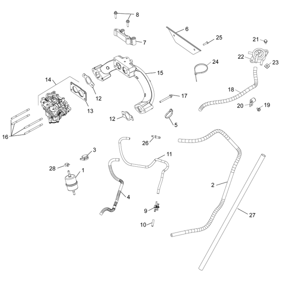 Fuel System for Kohler CH752 Engines