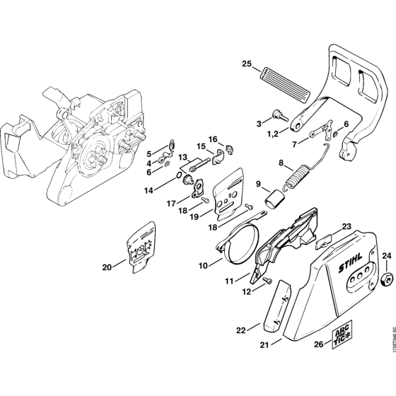 Chain brake Assembly for Stihl MS260 MS260C Chainsaws