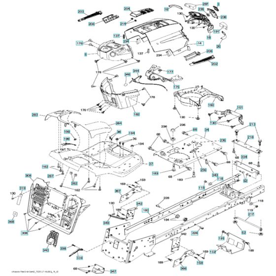 Chasis & Enclosure for Husqvarna CTH 194 Ride-On Mowers