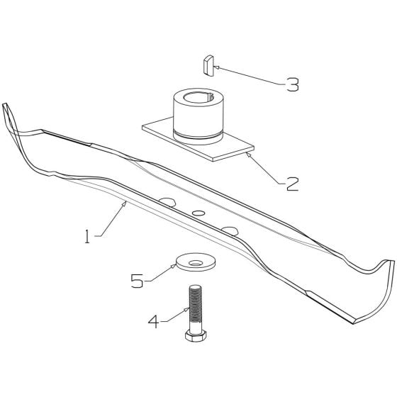 Blade (460mm) Assembly for Morrison Classic (2012 Dec 467983) Push Mower