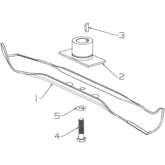 Blade (460mm) Assembly for Morrison Classic (2014 Dec 478970) Push Mower