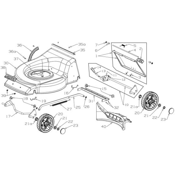 Deck Assembly for Morrison Classic (2015 Dec 464932) Push Mower