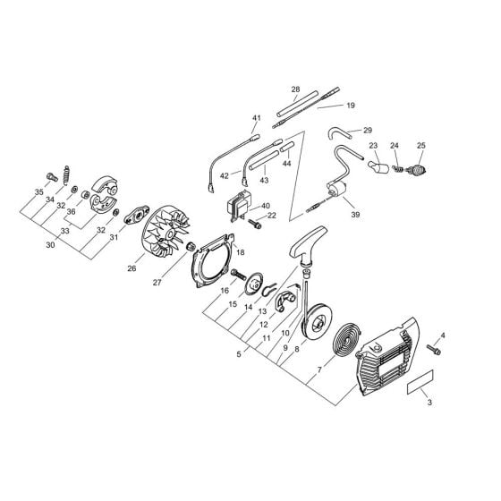 Starter, Magneto, Clutch for ECHO CLS-5800 Brushcutter