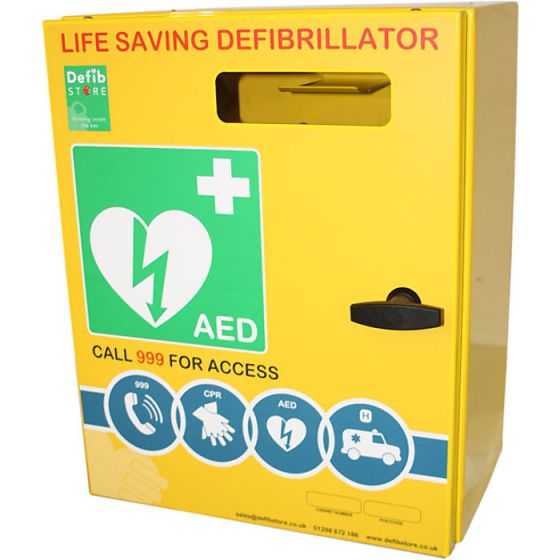 Defibrillator Mild Steel Free Opening Cabinet c/w Internal LED Light Large